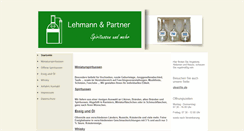Desktop Screenshot of lehmann-spirituosen.de